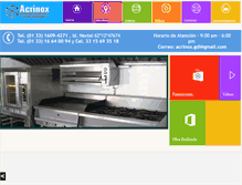 Tablet Screenshot of acrinox.com.mx